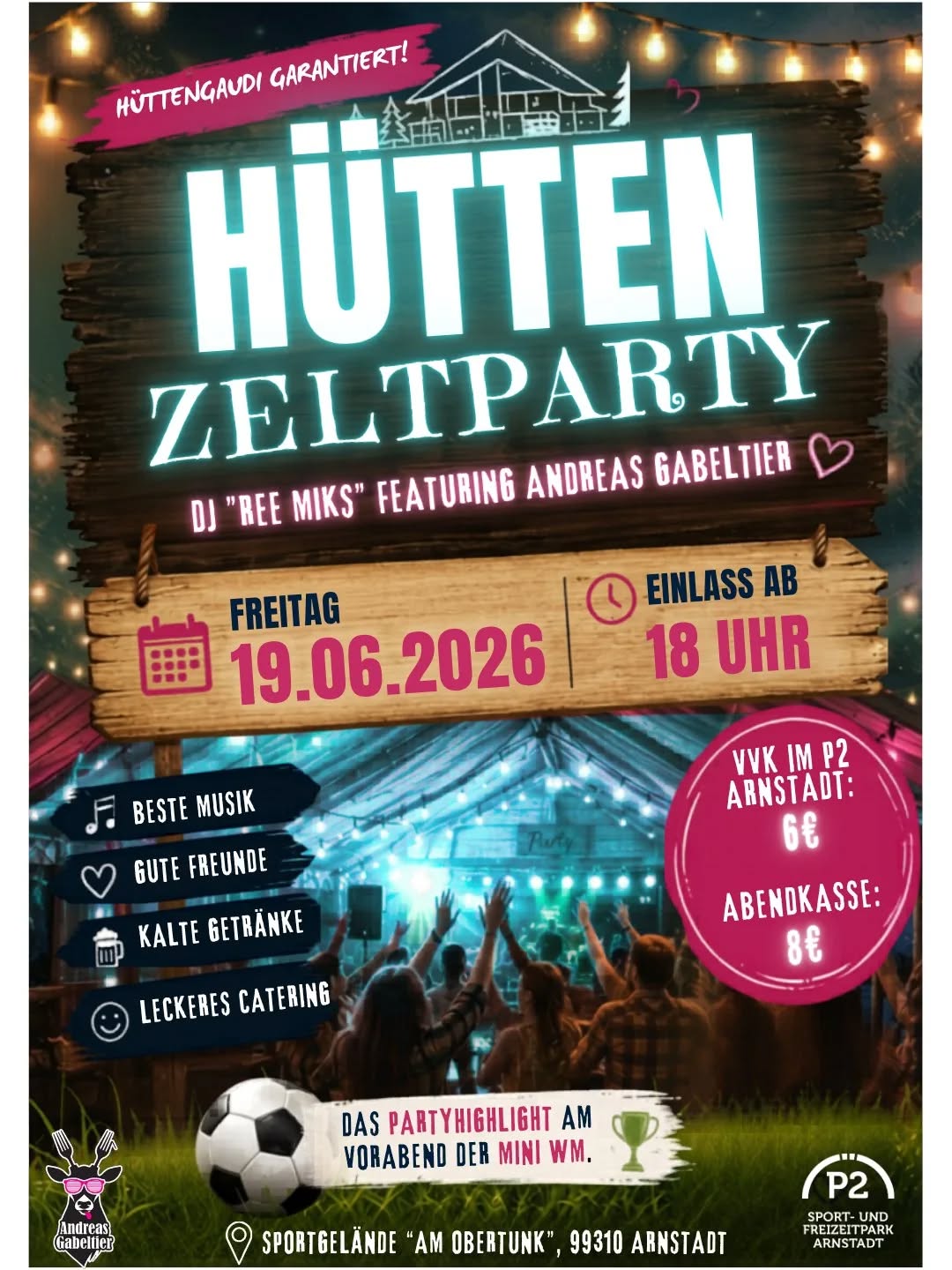 Mini-WM & Hüttenzeltparty